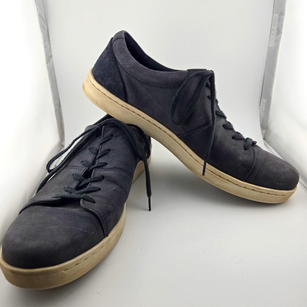 Clarks Kitna Vibe Men's Size 13 Navy Nubuck Leather Casual Sneakers